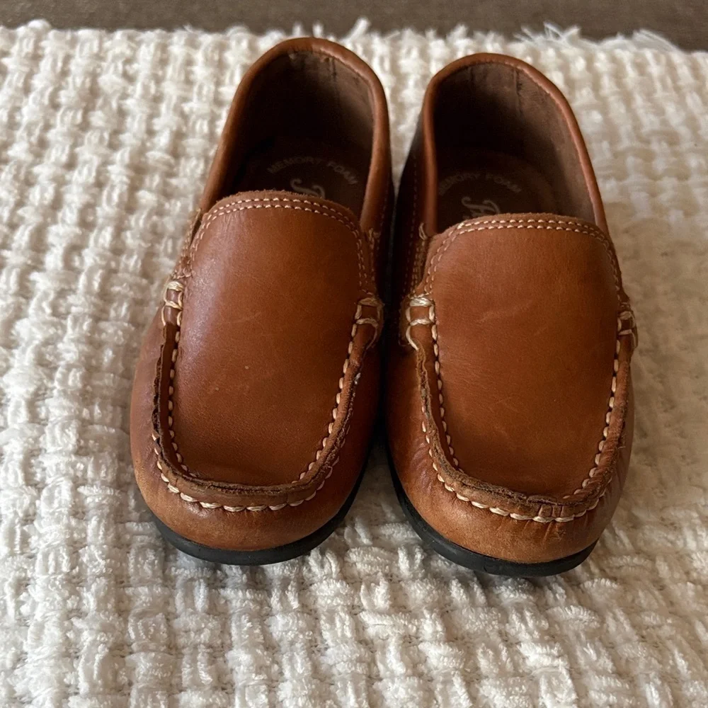 Florsheim Kids' Jasper Jr Venetian Loafers Brown/Tan Leather Gently Loved 11 1/2